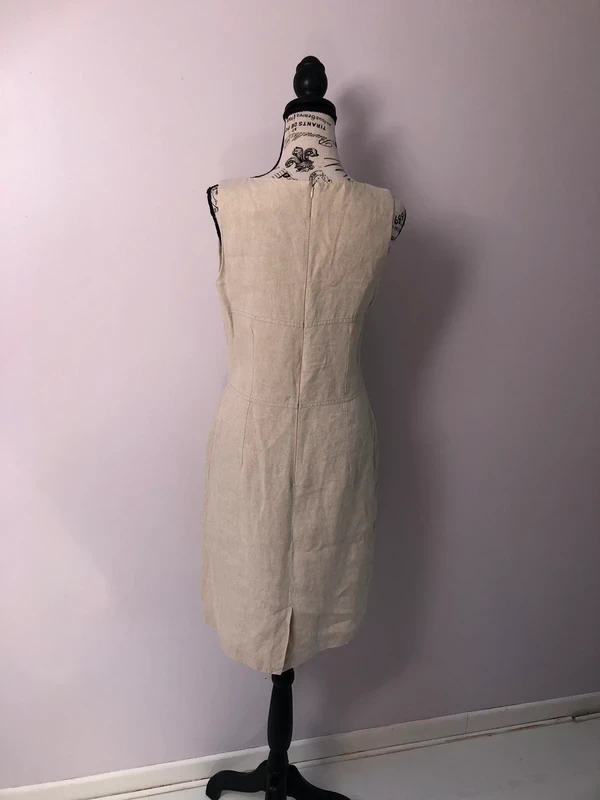 🤍 Beige linen dress – Caroll – Size 40 – Very good condition – photo 5